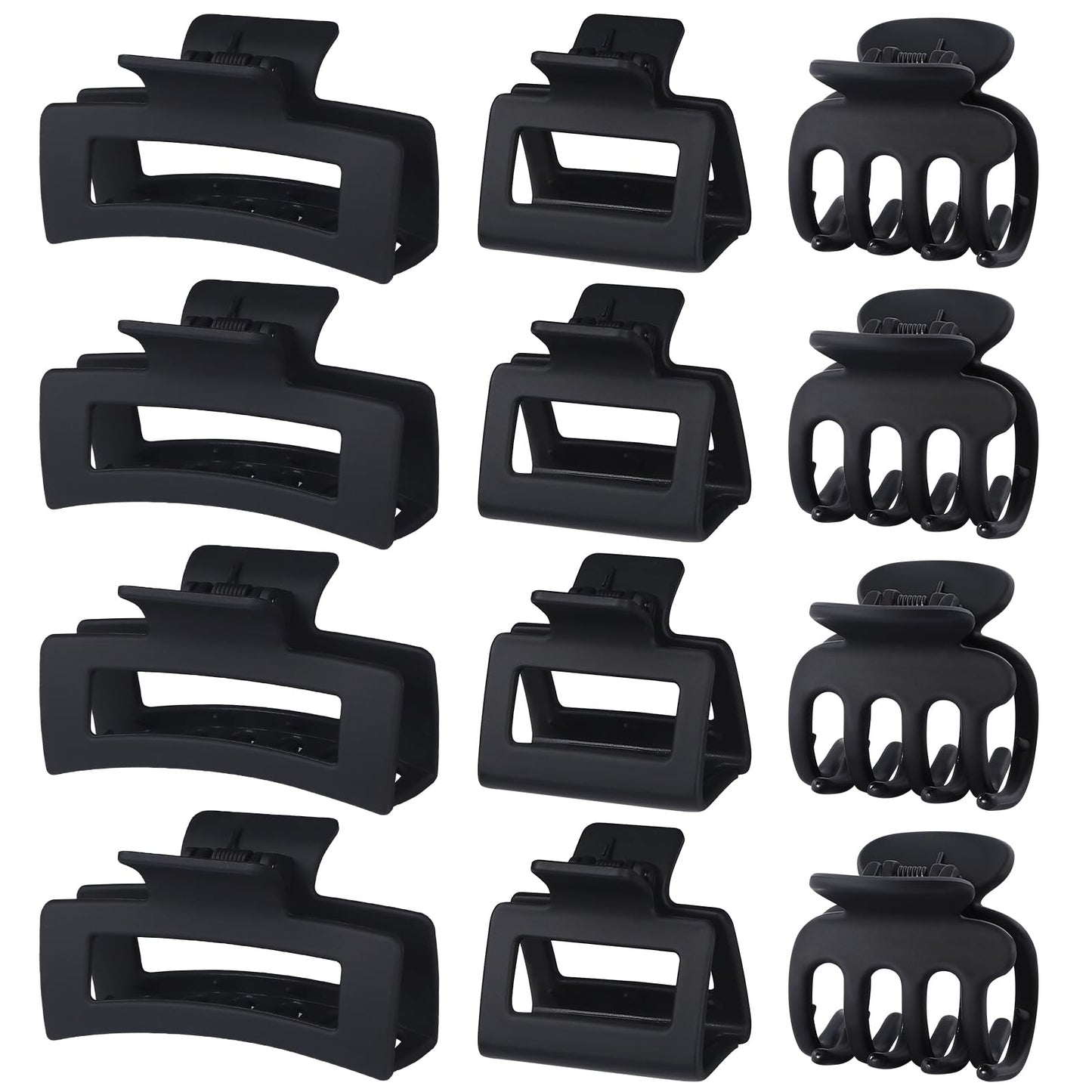 SMKSL 3 Styles Hair Clips for Women Small Medium Big Claw Clips for Thin Thick Hair 12 Pcs Hair Claw Clips Hair Clips Combination Hair Accessories Beauty and Personal Care SMKSL Default Title