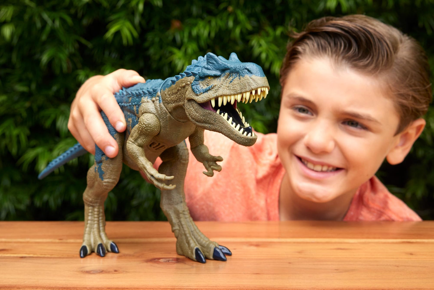 Mattel Jurassic World Ruthless Rampagin Allosaurus Dinosaur Toy, Action Figure with Continuous Chomp Attack & Roar Sounds, Button Activated Evolved…
