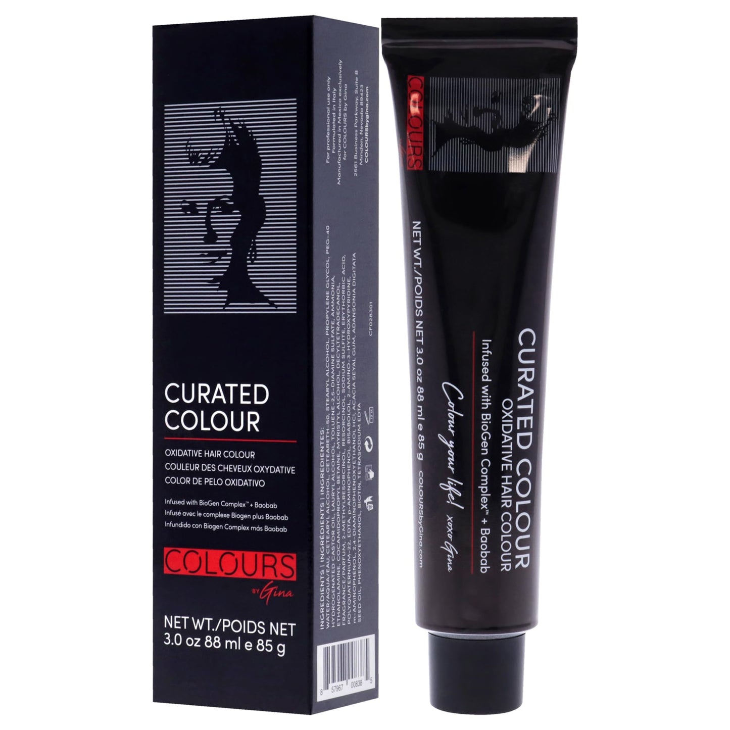 Colours By Gina Curated Colour - 5.3-5G Light Golden Brown by Colours By Gina for Unisex - 3 oz Hair Color