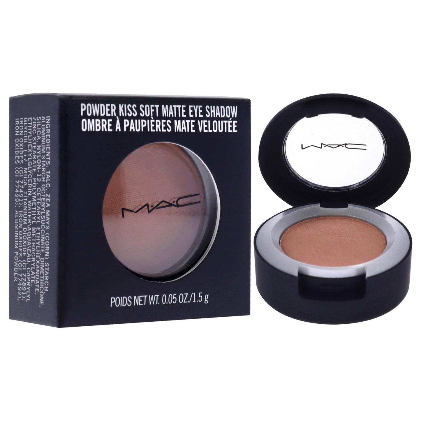 MAC Powder Kiss Eyeshadow - What Clout for Women - 0.05 oz Eye Shadow