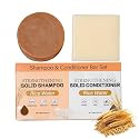 Rice Water Bar Shampoo and Conditioner Set for Hair Growth, Handcrafted Travel Solid Shampoo and Conditioner for Thinning Hair, Hydrating