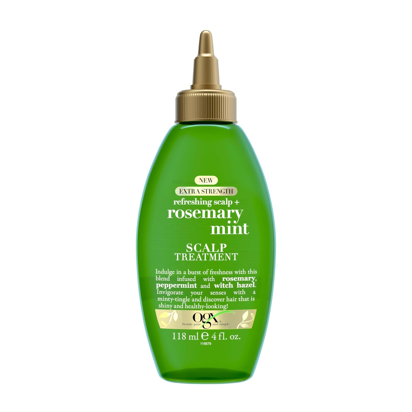 OGX Extra Strength Refreshing Scalp + Rosemary Oil Mint Dry Scalp Treatment, Peppermint & Witch Hazel Scalp Detox, Clarifying Leave-In to Help Remove Beauty and Personal Care OGX