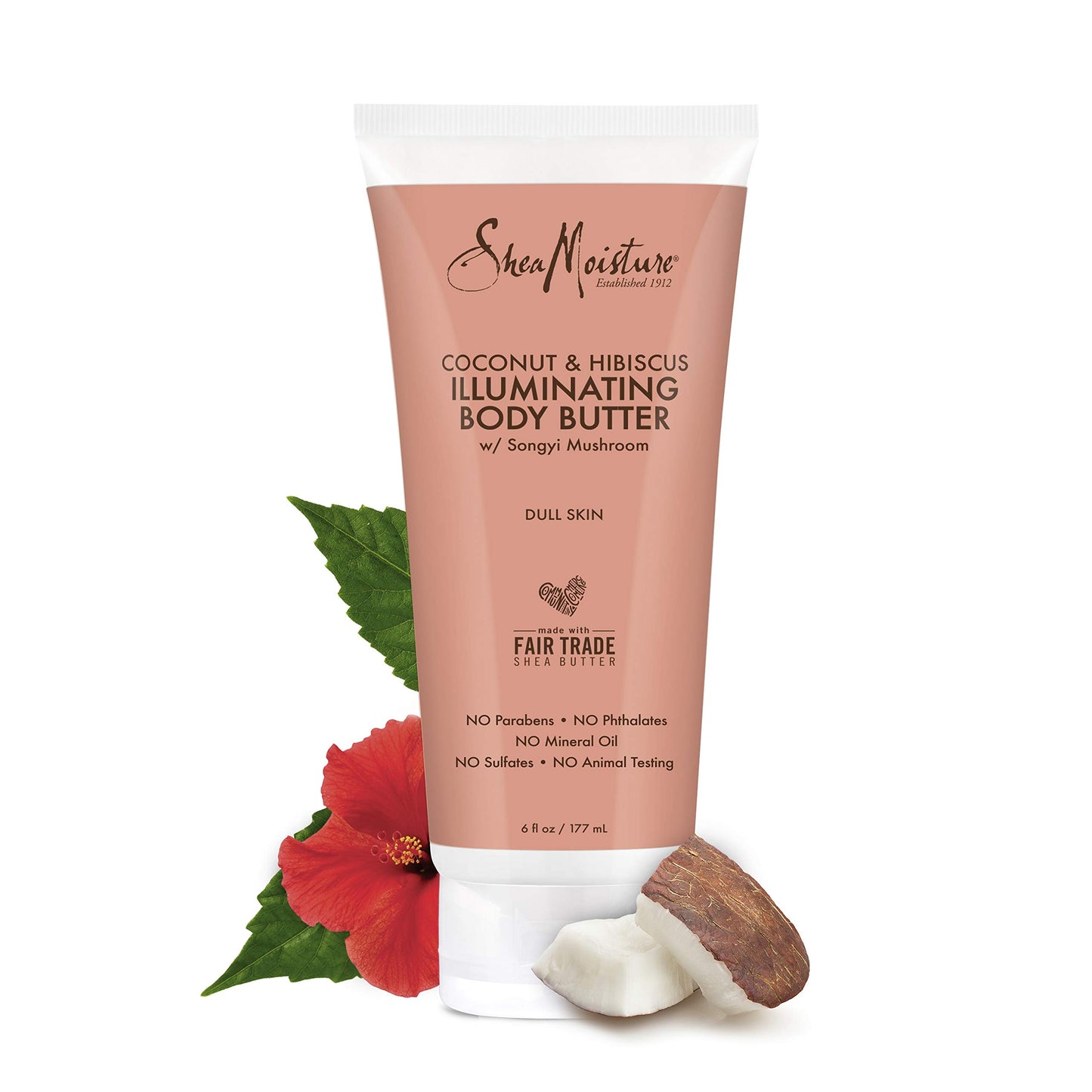 SheaMoisture Coconut & Hibiscus Body Butter, 6 Ounce
