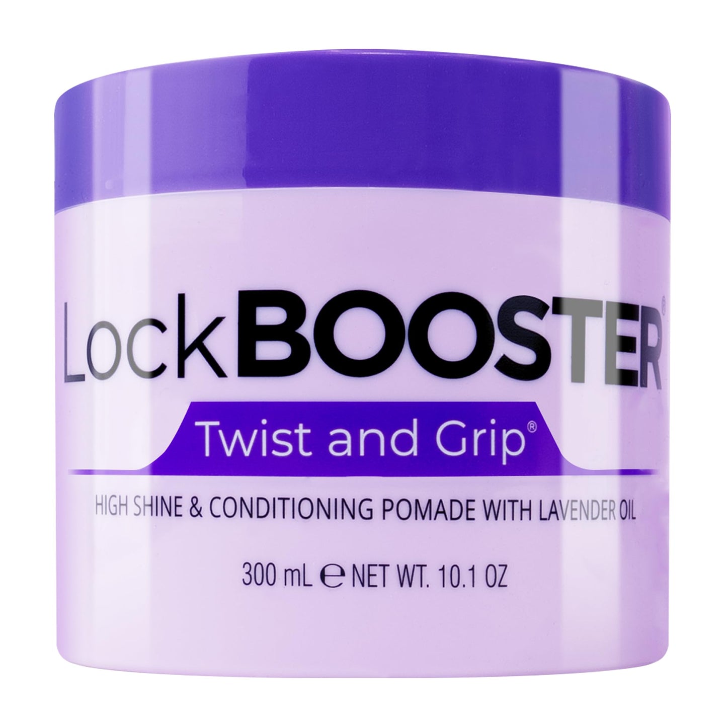 Style Factor Lock BOOSTER Twist & Grip Braid Gel (10.1 Oz.) with Lavender Oil- Strong Hold, Flake-Free, Frizz-Free Hair Braiding Gel for Defined