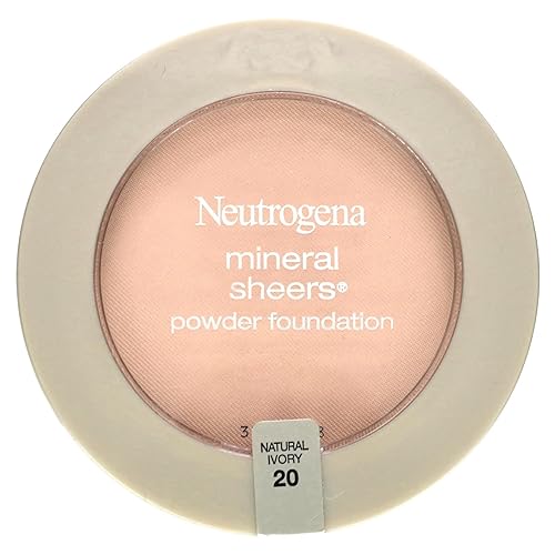 Neutrogena Mineral Sheers Powder Foundation, Natural Ivory 20, 0.34 Ounce