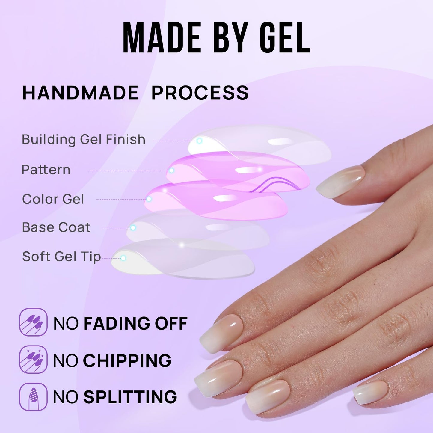 BTArtbox Press On Nails Short - Pink Cat Eye Almond Press On Nails with Glue for Women, Opaque Soft Gel Glue On Nails in 16 Sizes - 32 Stick On Nails Beauty and Personal Care BTArtbox