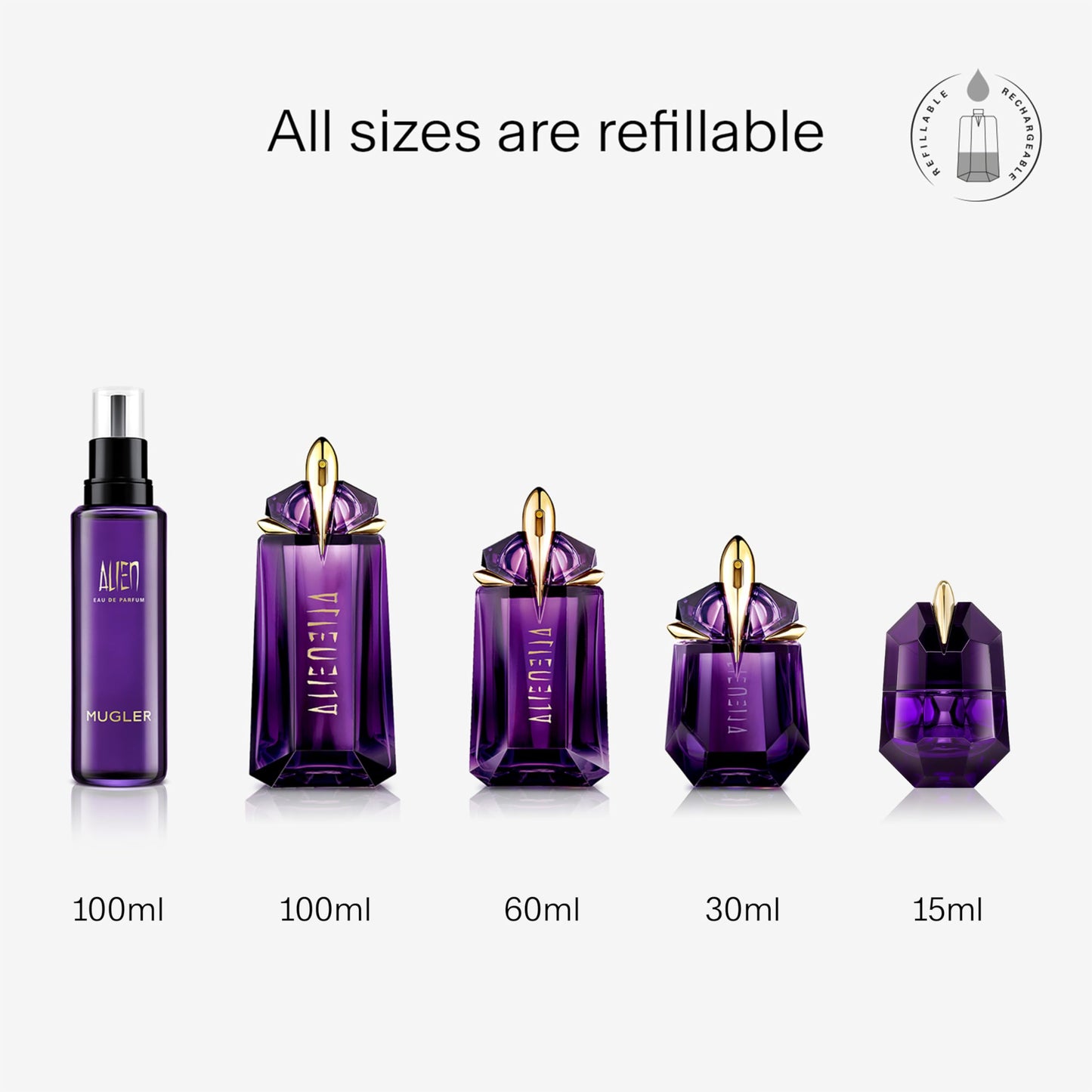 Thierry Mugler Alien 2 oz Eau De Parfum Refillable Spray For Women