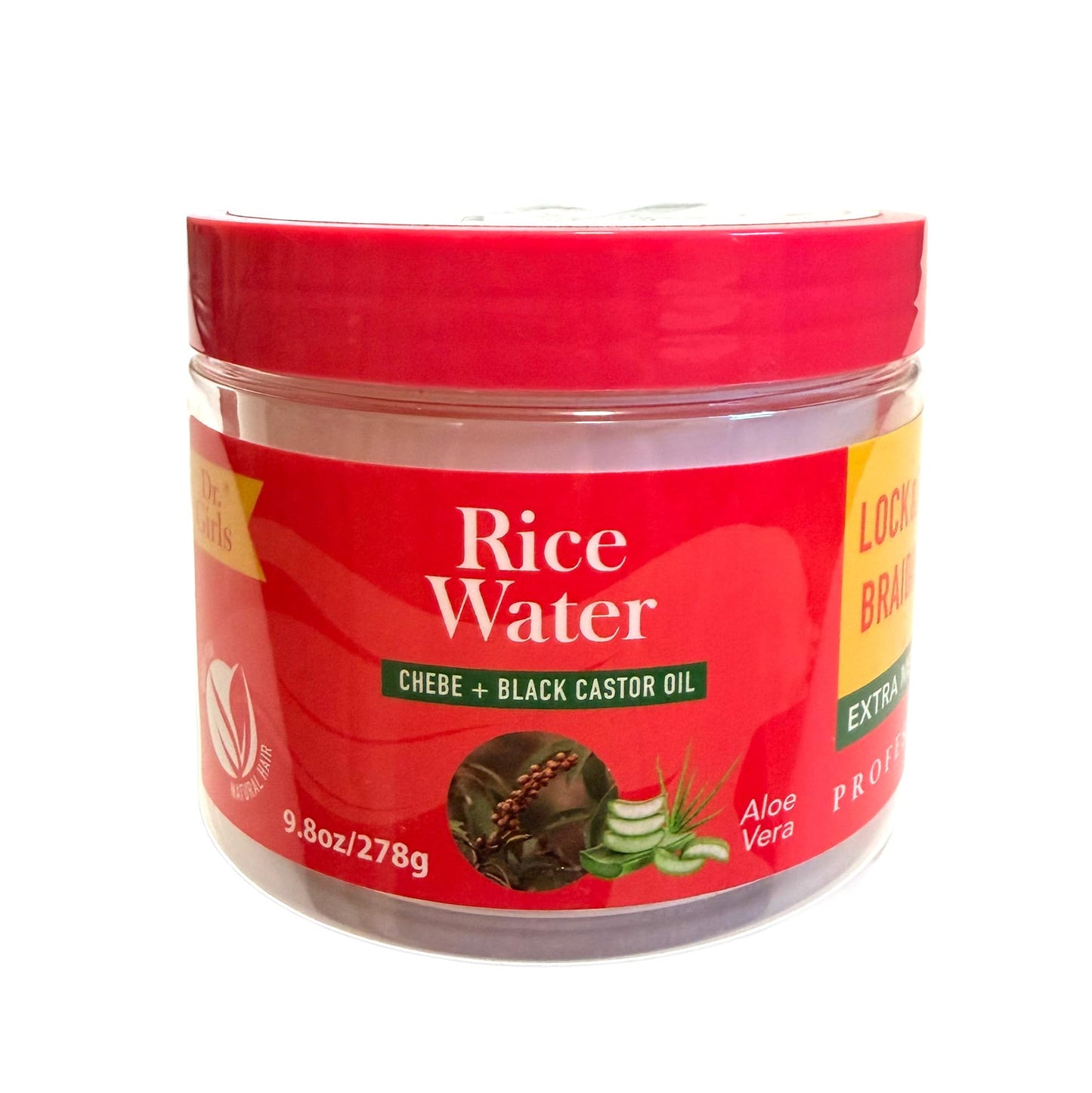 Dr Girls Super Grow Loc & Twists Braiding Conditioning Gel/9.8oz/ Extra Mega Hold (Chebe+Aloe)