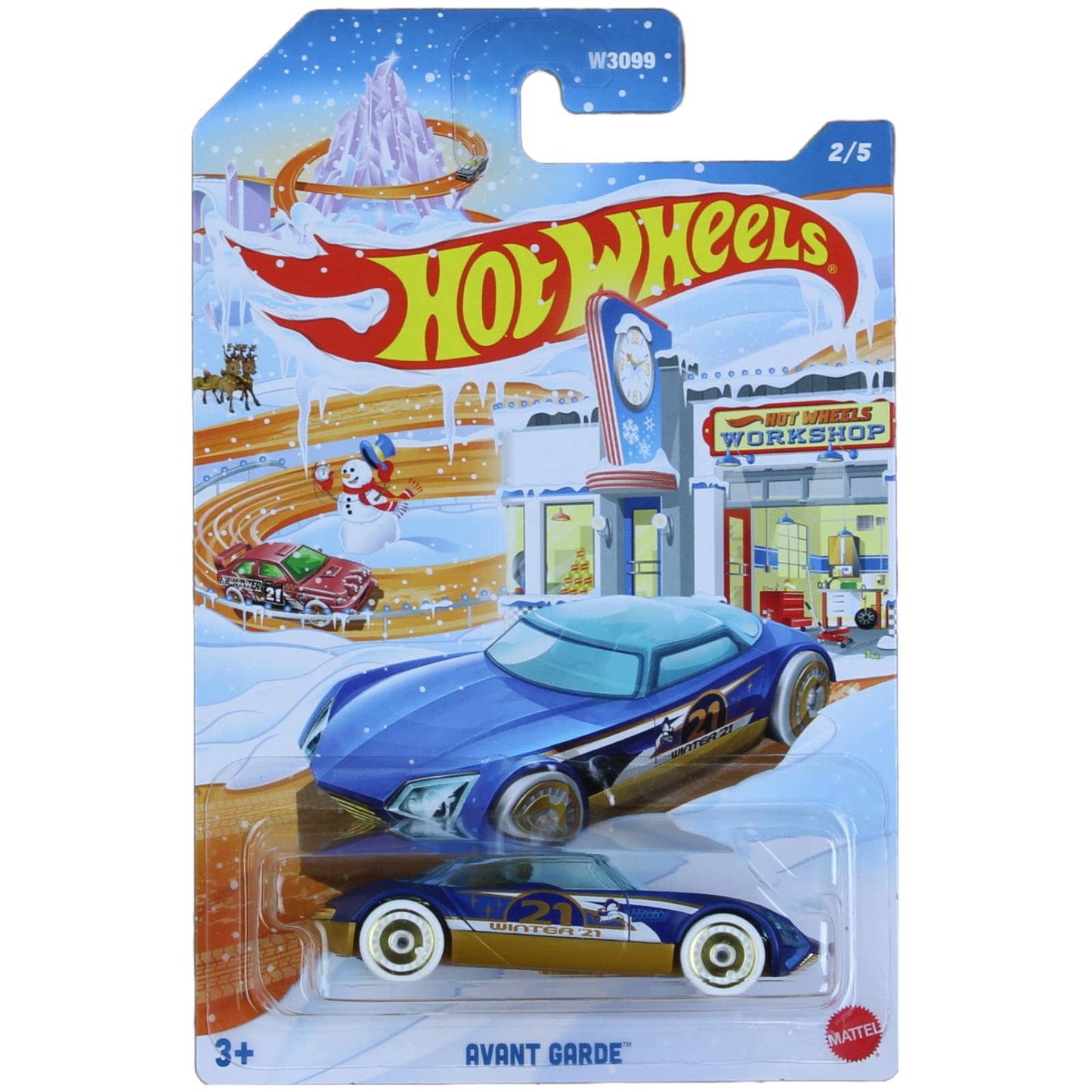 Hot Wheels 2021 Winter Holiday Complete Bundle of 5 Diecast Vehicles