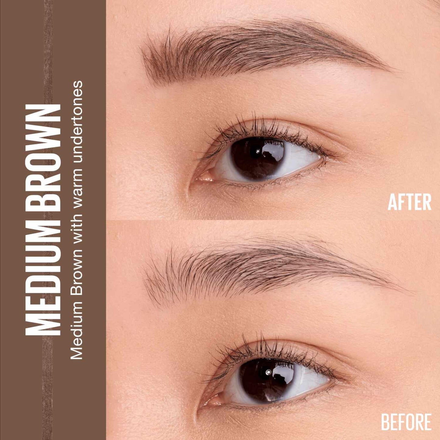 Maybelline Express Brow Ultra Slim Eyebrow Makeup, Brow Pencil with Precision Tip and Spoolie for Defined Eyebrows, Medium Brown, 1 Count (Packaging Beauty and Personal Care MAYBELLINE