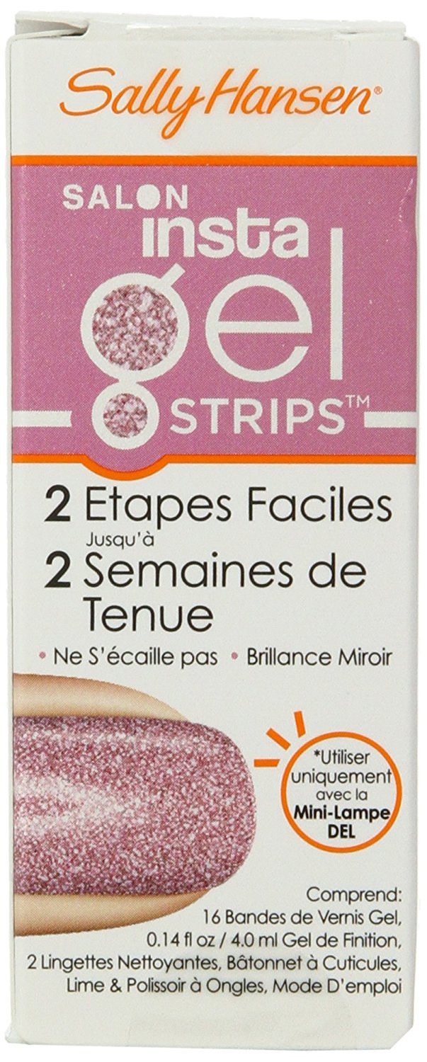 Sally Hansen Salon Insta Gel Strips, Pinkies Up, 16 Polish Strips