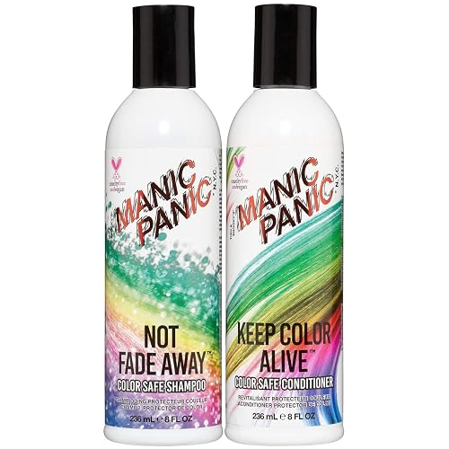MANIC PANIC Shampoo & Conditioner Set for Color Treated Hair - Extend Color, Moisturize & Volumize - Repair Damaged Hair & Prevent Tangling - Sulfate