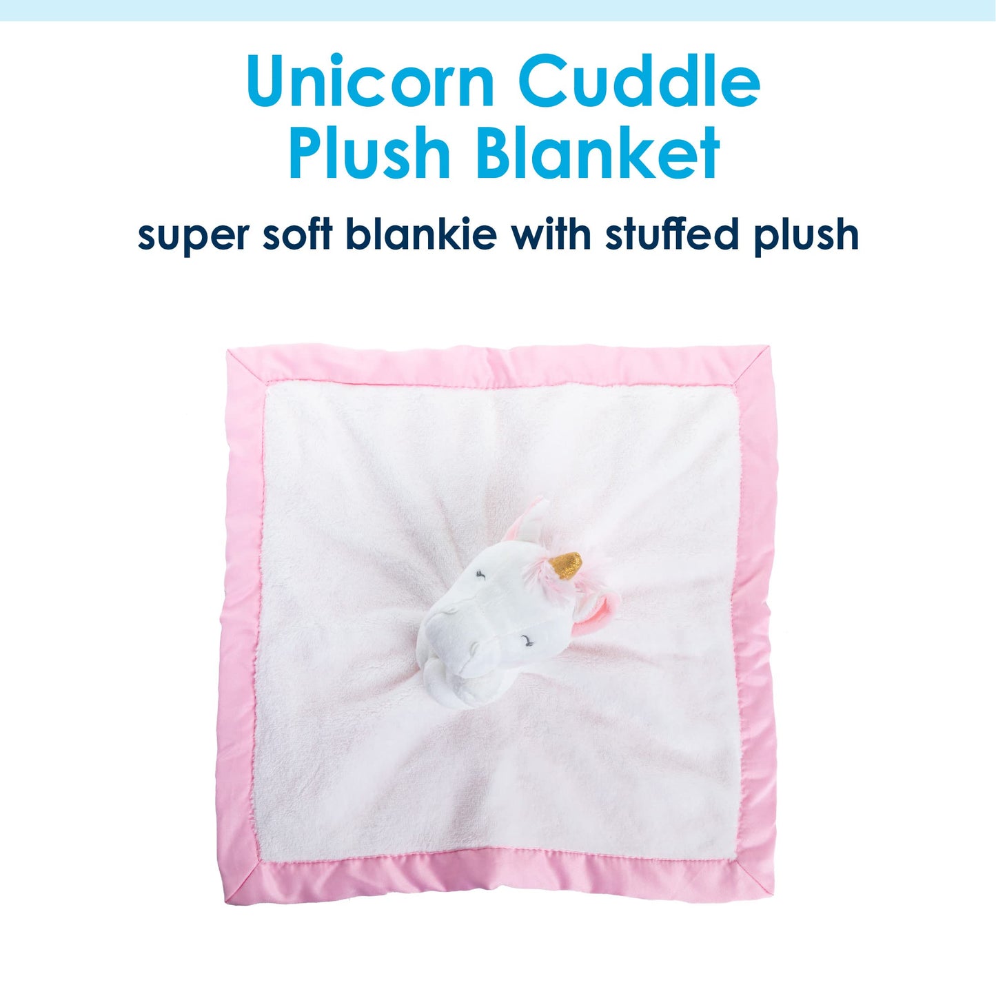 KIDS PREFERRED Unicorn Plush Stuffed Animal Snuggler Blanket