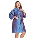 PERFEHAIR Salon Client Gown Robes Cape, Hair Salon Smock for Clients- Kimono Style (Purple)