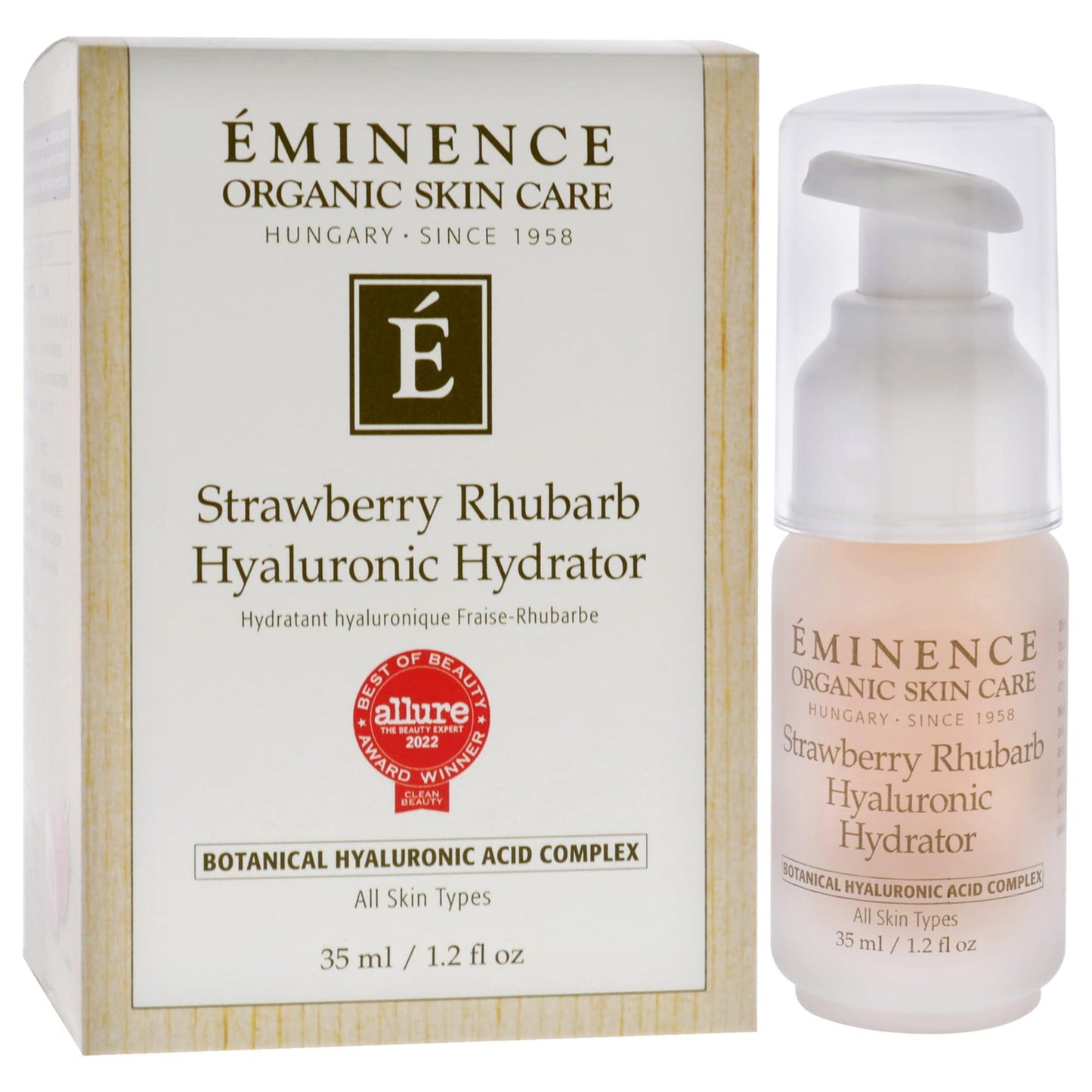 Eminence Strawberry Rhubarb Hyaluronic Hydrator for Unisex - 1.2 oz Cream