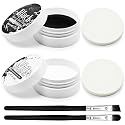 Black and White Face Paint Set - 2.47 oz Halloween Face Body Paint Skeleton Ghost Skull Cosplay Costume Professional SFX Corpse Special Effects Makeup