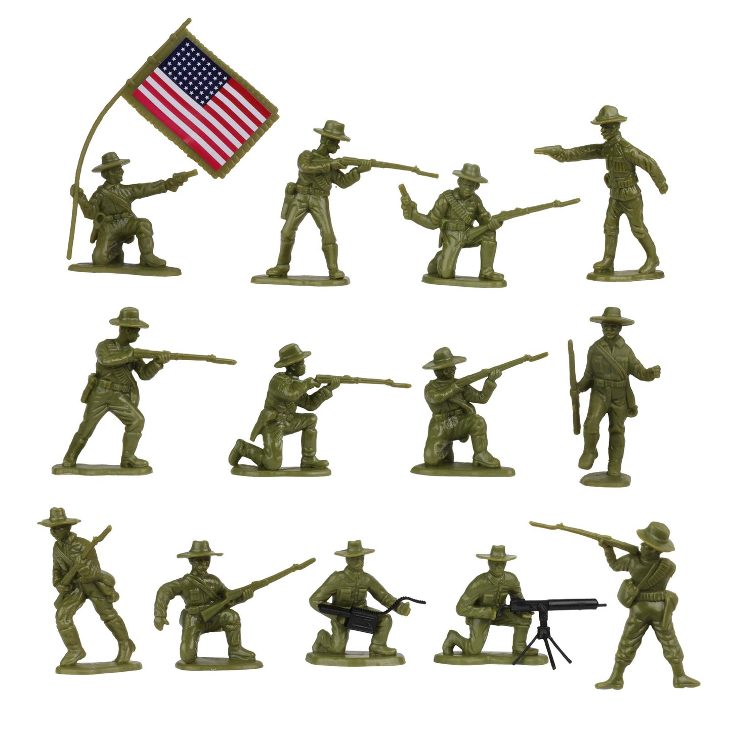 BMC Border Wars US Army vs. Mexican Villistas - 34pc Soldier Figures
