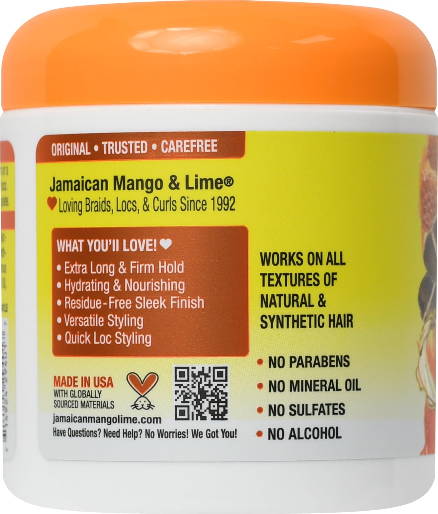 Jamaican Mango & Lime Love Your Locs Locking Firm Wax - Strong Hold Styling Wax for Locs, Twists & Braids - Strengthens, Conditions & Hydrates 6 oz