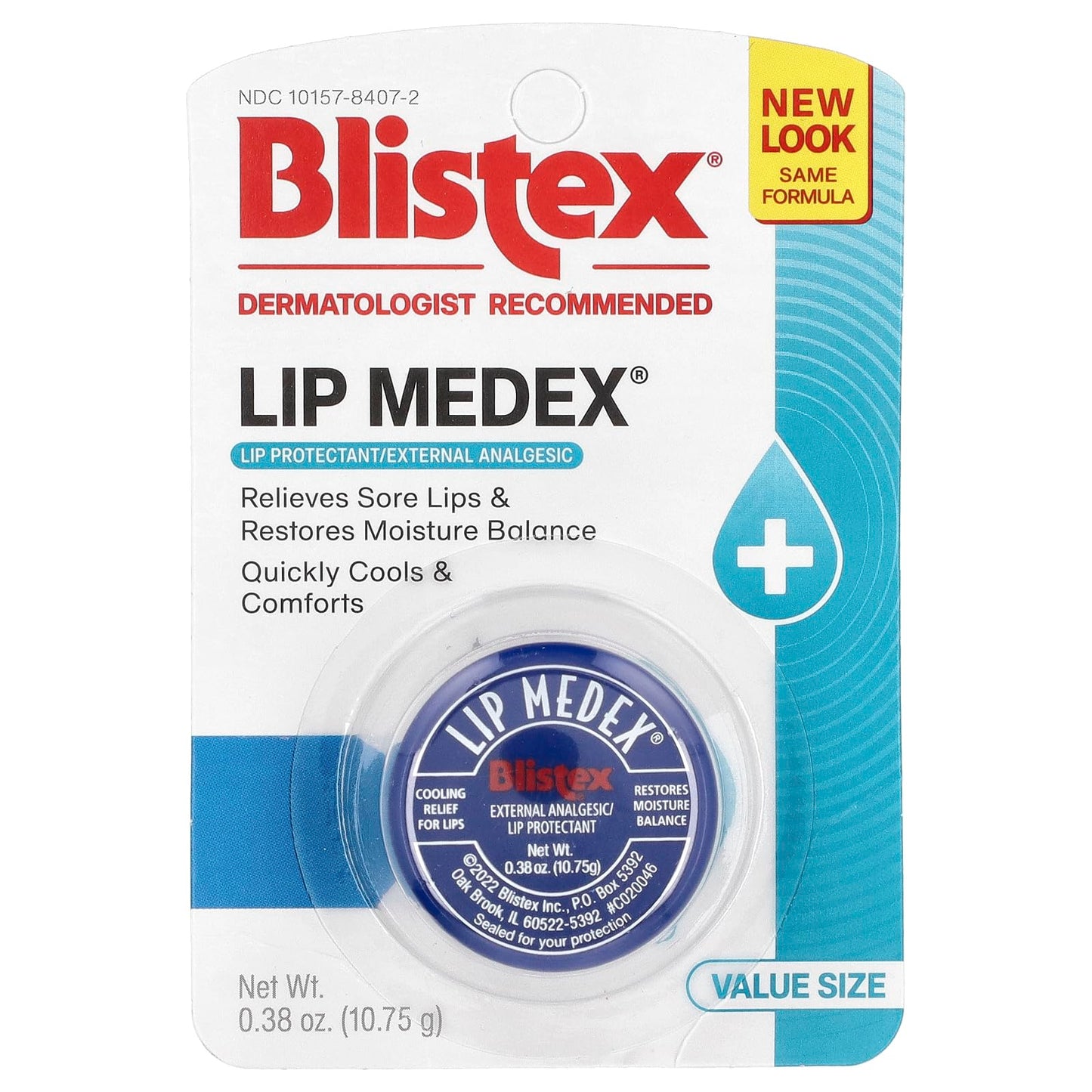 Blistex Lip Medex, Lip Moisturizer, 0.38 Oz