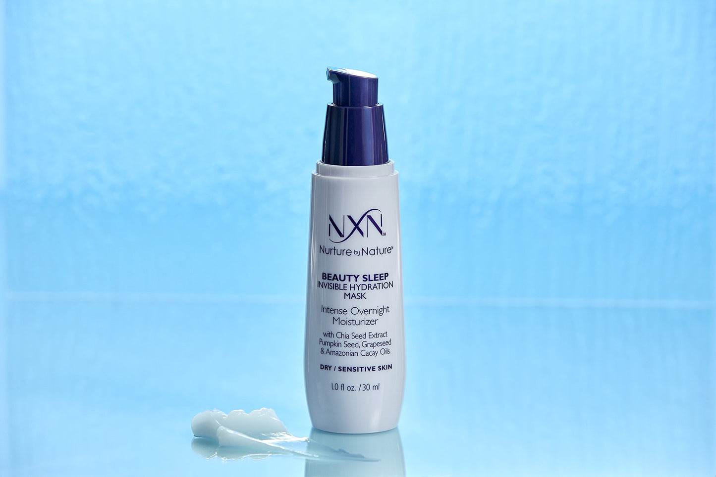 NXN Beauty Sleep Invisible Overnight Moisturizer Super Hydrating Face Mask Natural Anti-Aging Formula for Dry/Sensitive Skin, 1 Fl Oz…