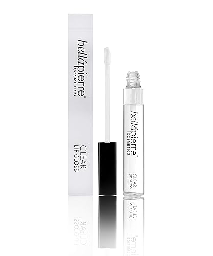 bellapierre Clear Lip Gloss | 100% Natural Formulation | Non-Toxic and Paraben Free | Long Lasting & Nourishing - Clear