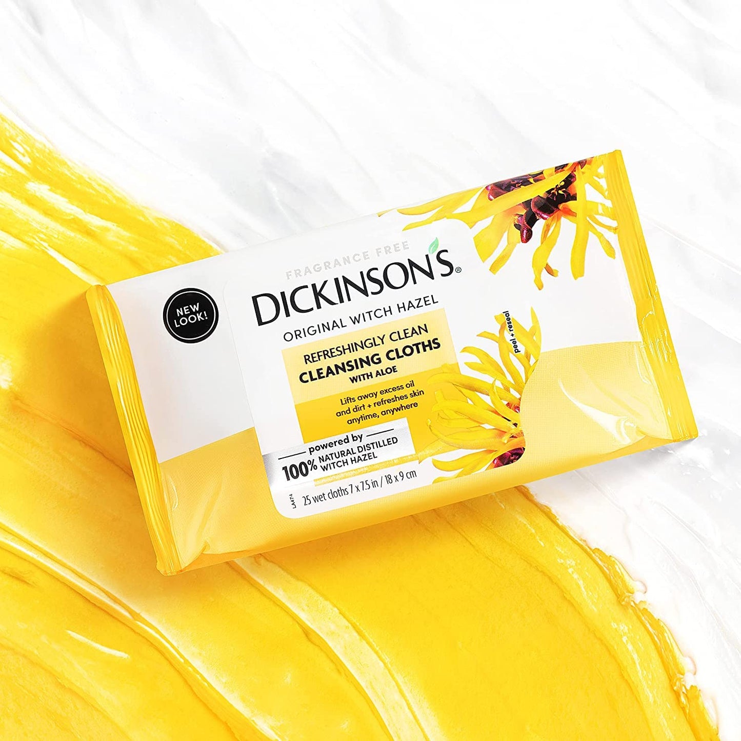 Witch Hazel Cleansing Clo Size 25ct Dickinson'T Original Witch Hazel Cleansing Cloths 25ct