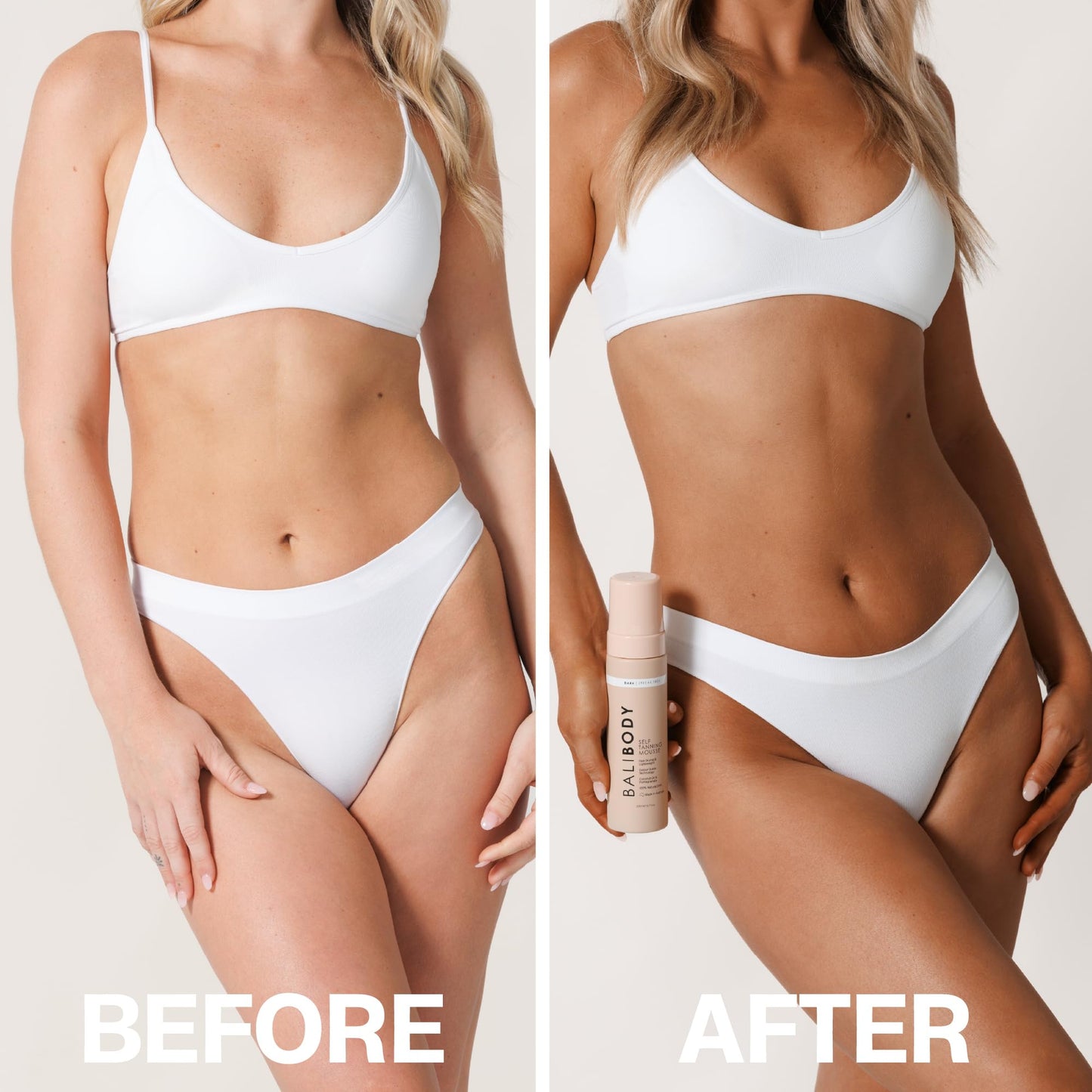 Bali Body Self Tanner Mousse Dark - Sunless Tanning Foam for Body | Natural, Streak-Free, Fake Tan | Vegan, Cruelty-Free, Organic Self Tan Mousse Beauty and Personal Care BALI BODY