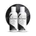 Adore Semi Permanent Hair Color (118 Off Black) (2 Pack) | Vegan & Cruelty-Free Black Hair Dye | No Ammonia, No Peroxide, No Alcohol | 4 Fl Oz