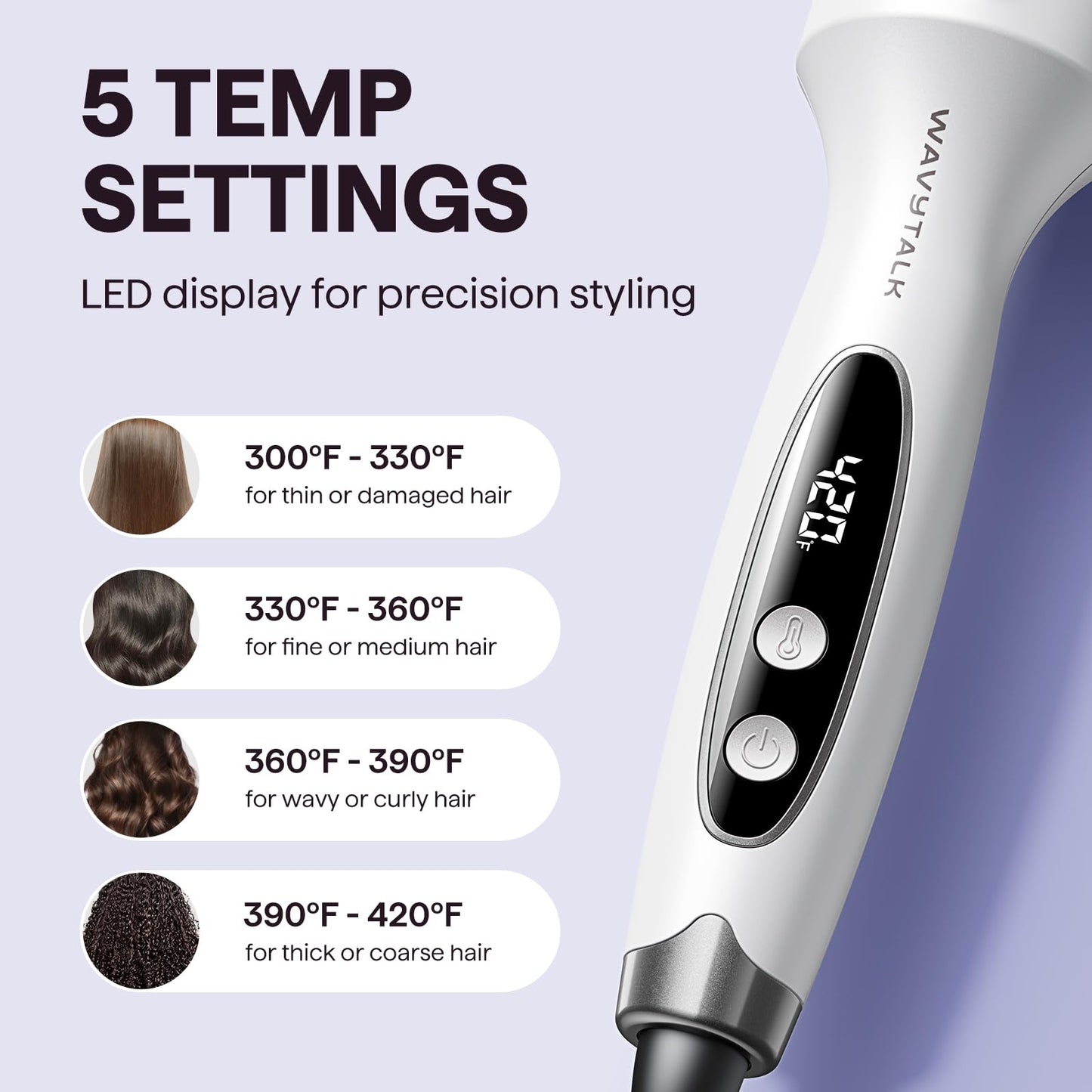 Wavytalk Thermal Brush Blowout Boost 1.5? Heat Round Brush for Blowout Look Beauty and Personal Care wavytalk