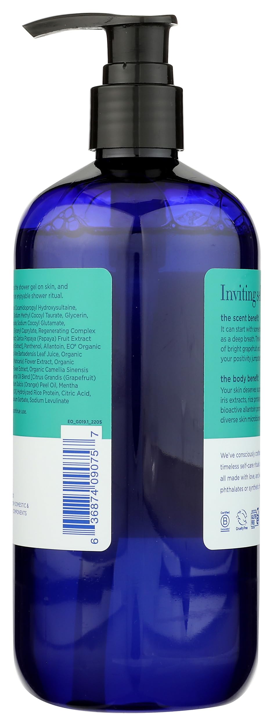Eo, Shower Gel Grapefruit & Mint, 16 Fl Oz