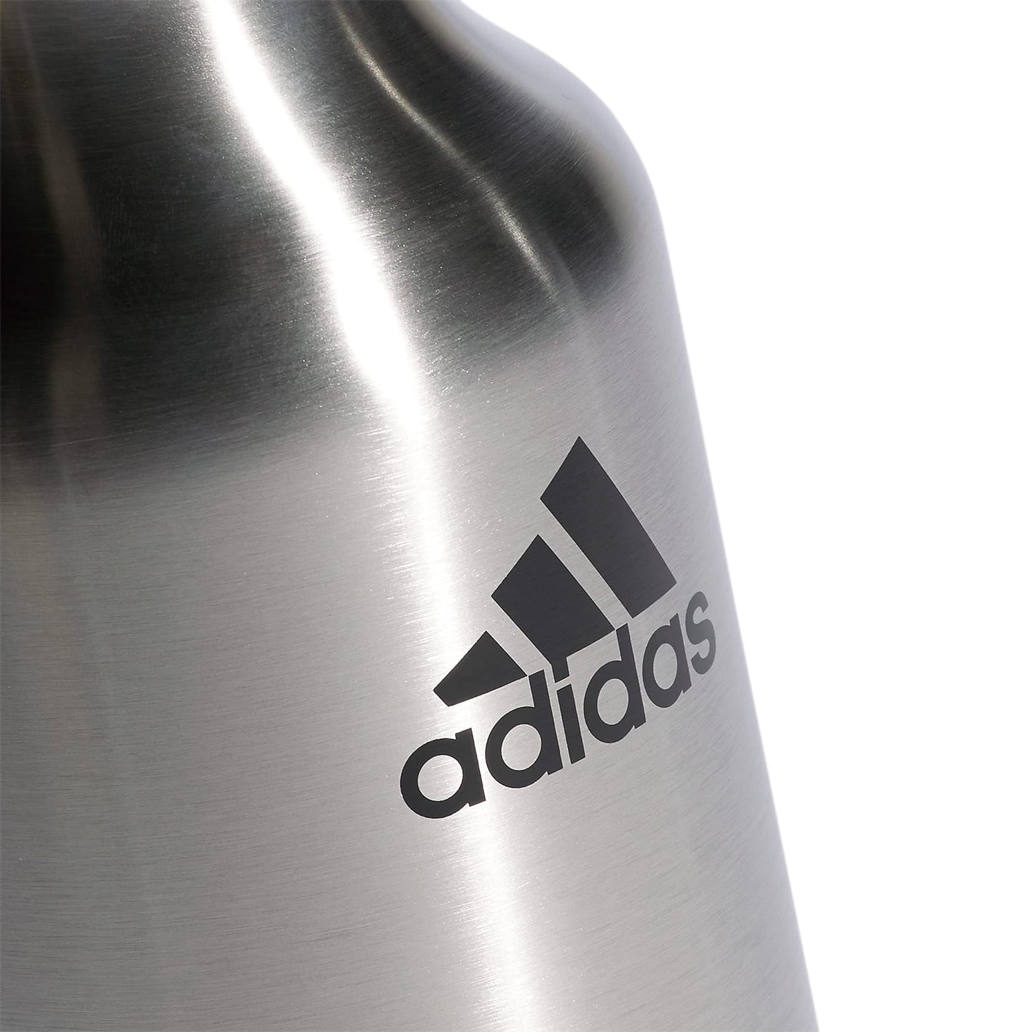 adidas Water Bottle-Metal Insulated Leak-Proof Durable Sport Hydration, Stainless Steel/Black, 62 Ounces