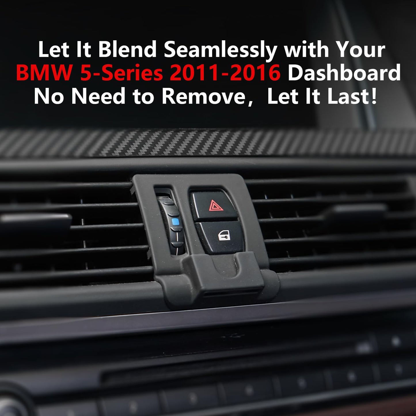 CLEC for BMW 5 Series 2011-2016 Magnetic Wireless Car Charger Phone Holder Mount Custom Fit for BMW 5 Series 2011-2016 15W Fast Charging Car Phone…