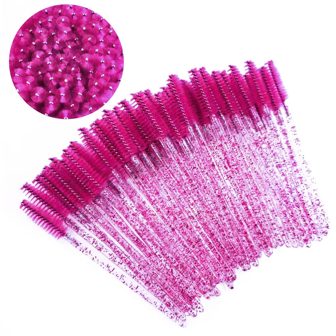Pimoys 100 pcs Disposable Eyelash Mascara Brushes, Wands Applicator Eyebrow Brush Makeup Kit, Eyebrow Castor Oil Brush Makeup Tool Beauty and Personal Care Pimoys