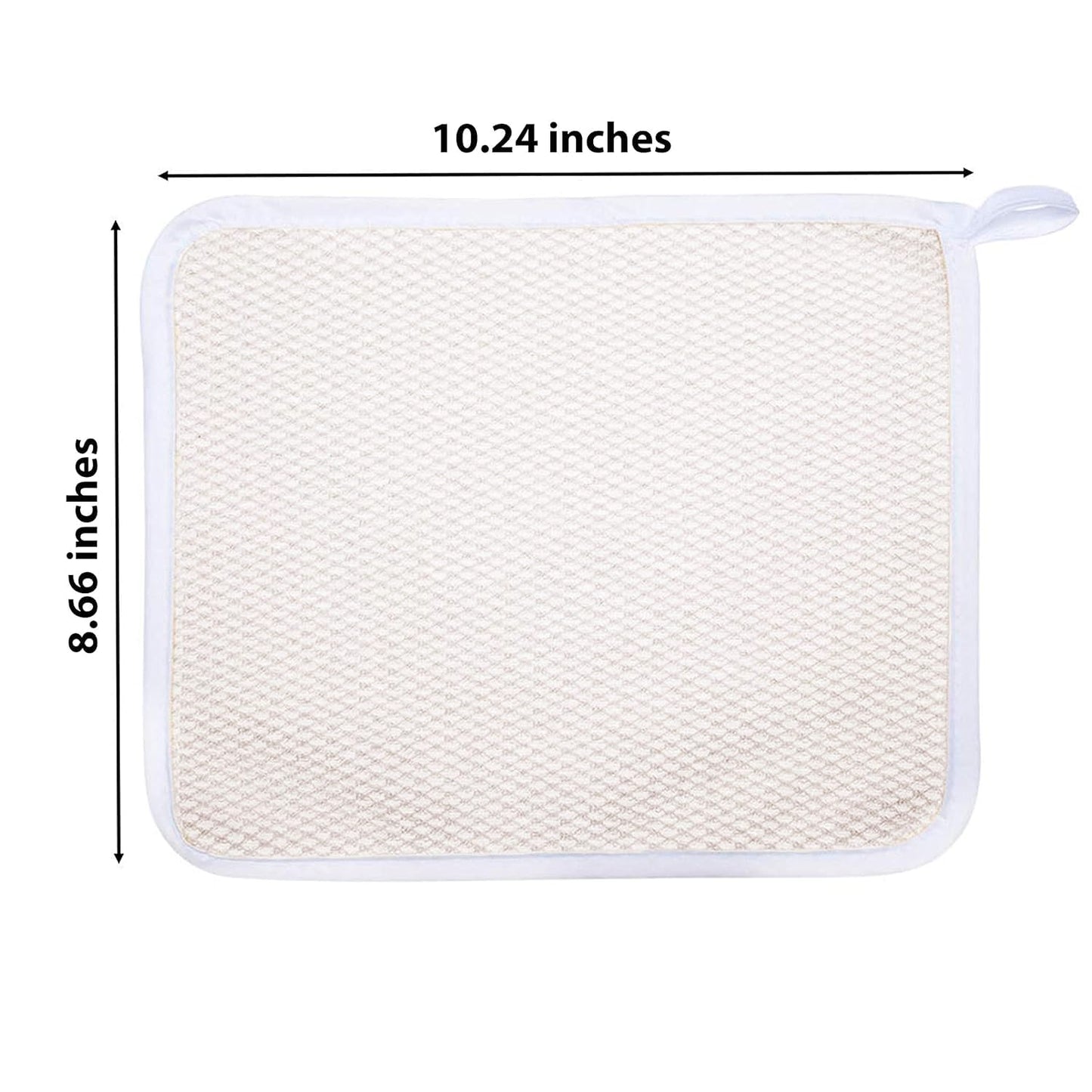 PARADISO Evriholder Soft-Weave Exfoliating Wash Cloths Dual-Textured for Face and Body, Pack of 3, White
