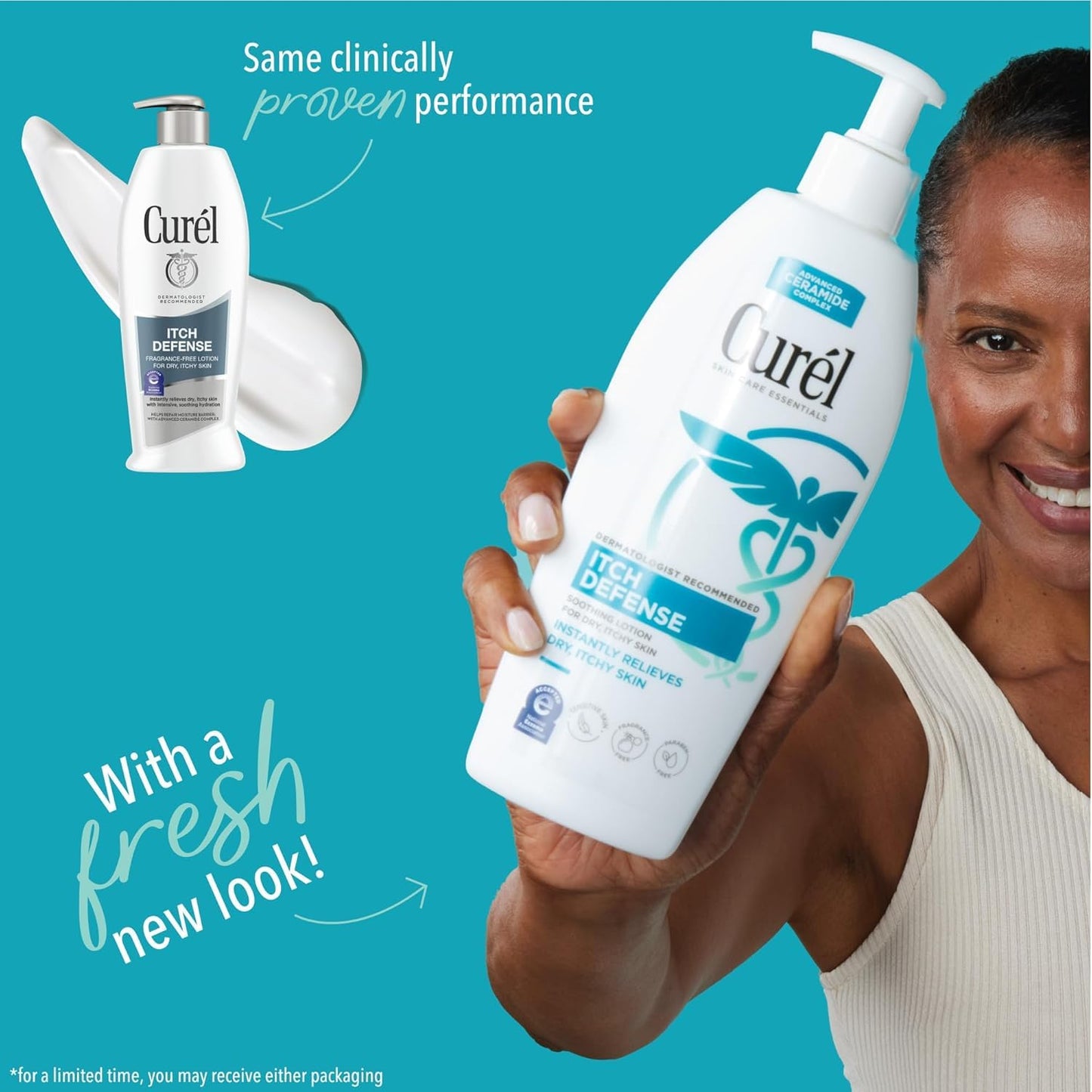 Curel Itch Defense Lotion 13 Ounce Pump (384ml) (3 Pack)