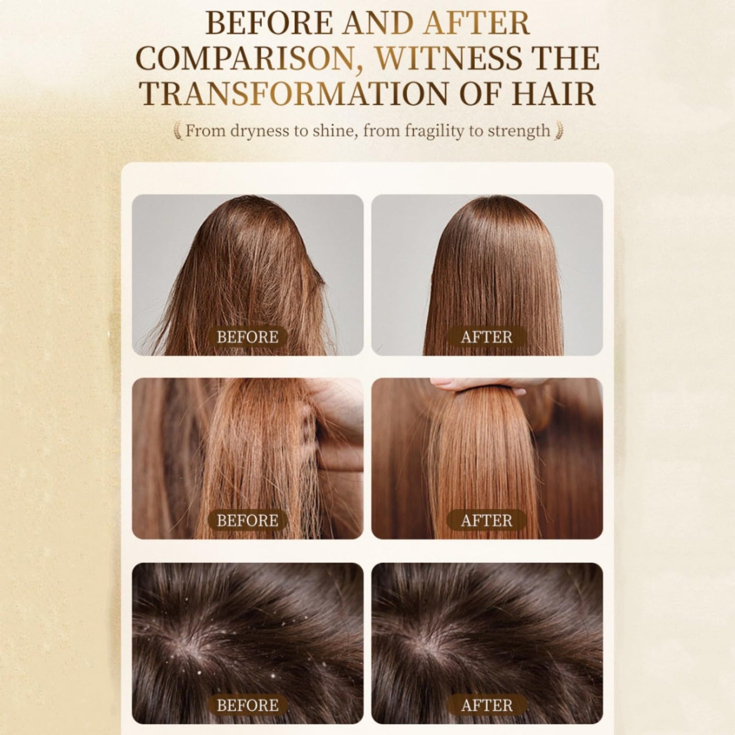 Tallow Shampoo and Conditioner Set, Natural Tallow Hair Care Kit for All Hair Types, Deeply Cleanse & Moisturize Control Oil Smooth Frizz Strengthen