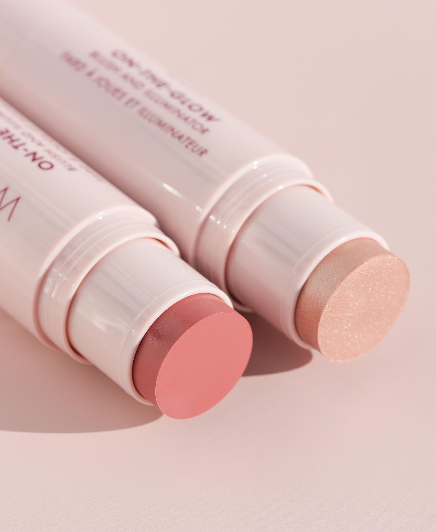 "Wander Beauty On-the-Glow Blush and Illuminator - Bare/Nude Glow - 7-in-1 Hydrating Cream Blush & Highlighting Stick - Stick Blush for Cheeks, Lip