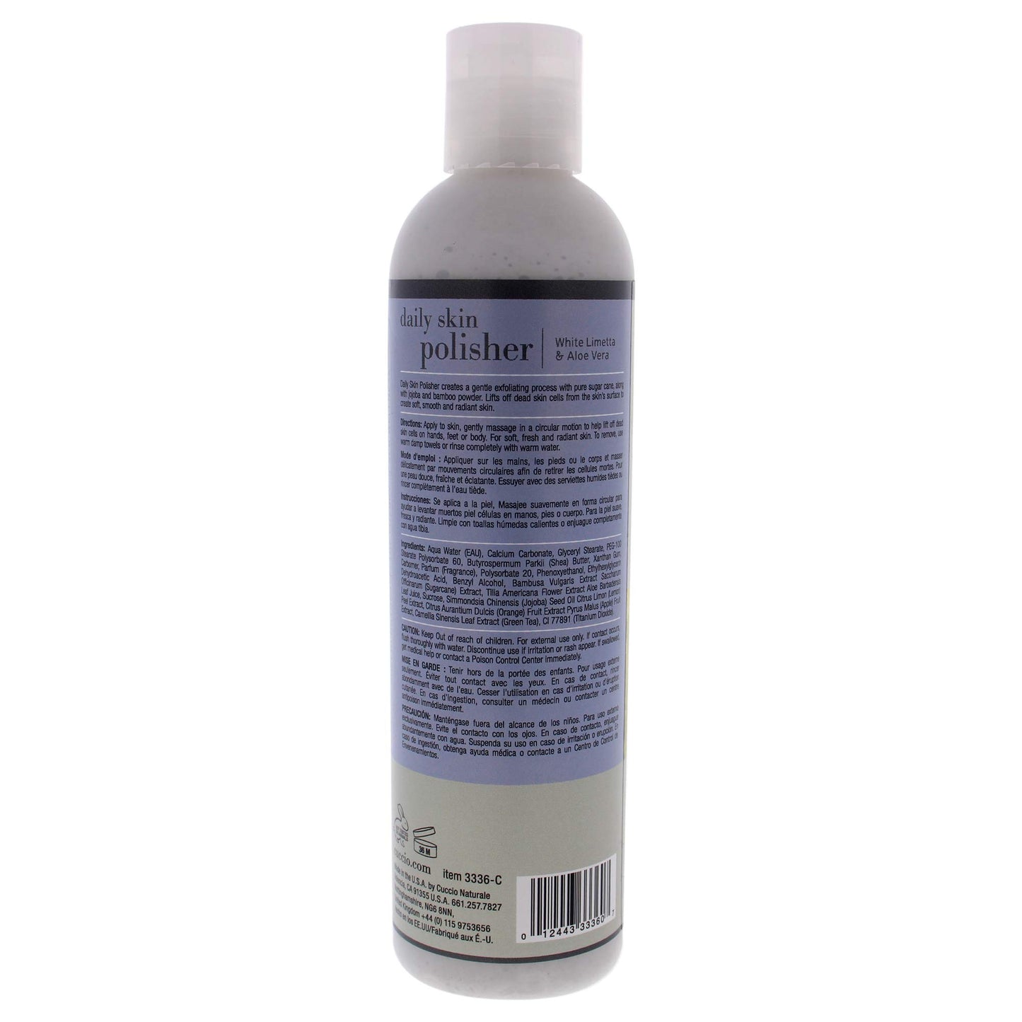 Cuccio Daily Skin Polisher (White Lametta & Aloe Vera, 8 Oz) Beauty & Personal Care Cuccio