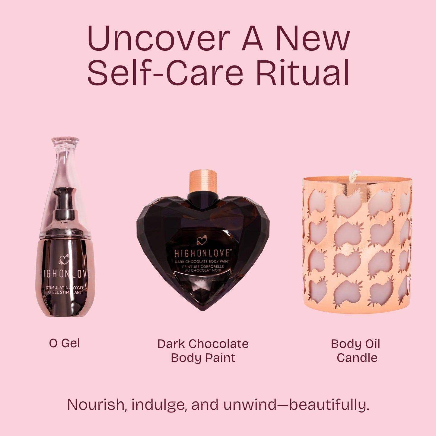 High On Love Dark Chocolate Body Paint - Vegan, All Natural Body & Face Paint Made with Real Cocoa and Hemp Seed Oil - Ingestible, Easy to Clean