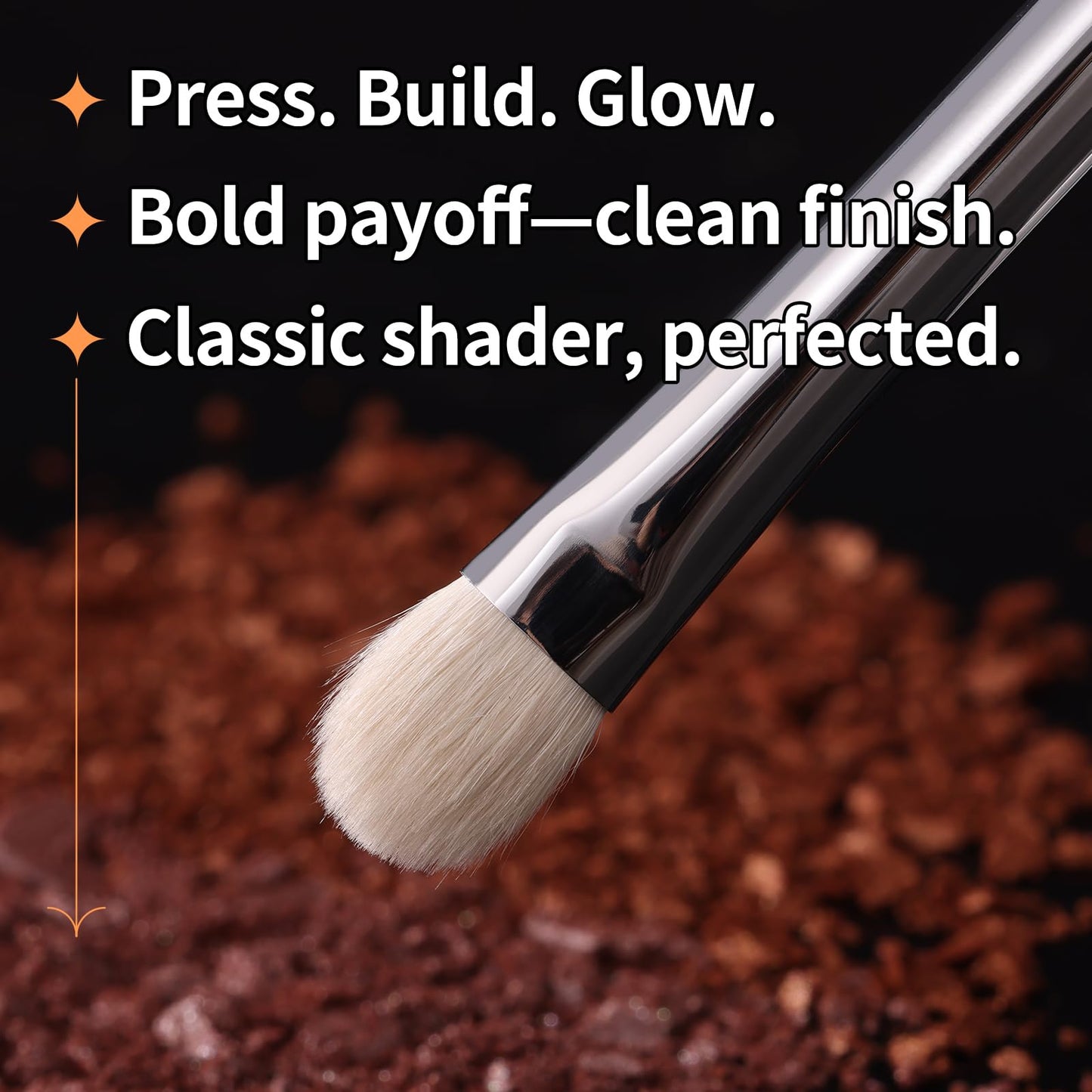 Albeaut Eye Shadow Brush For Shading, Dense & Soft Eyeshadow Applicators for Smokey Eyes Makeup, Powder Eye Shadow Blender (196 Classic Shader)