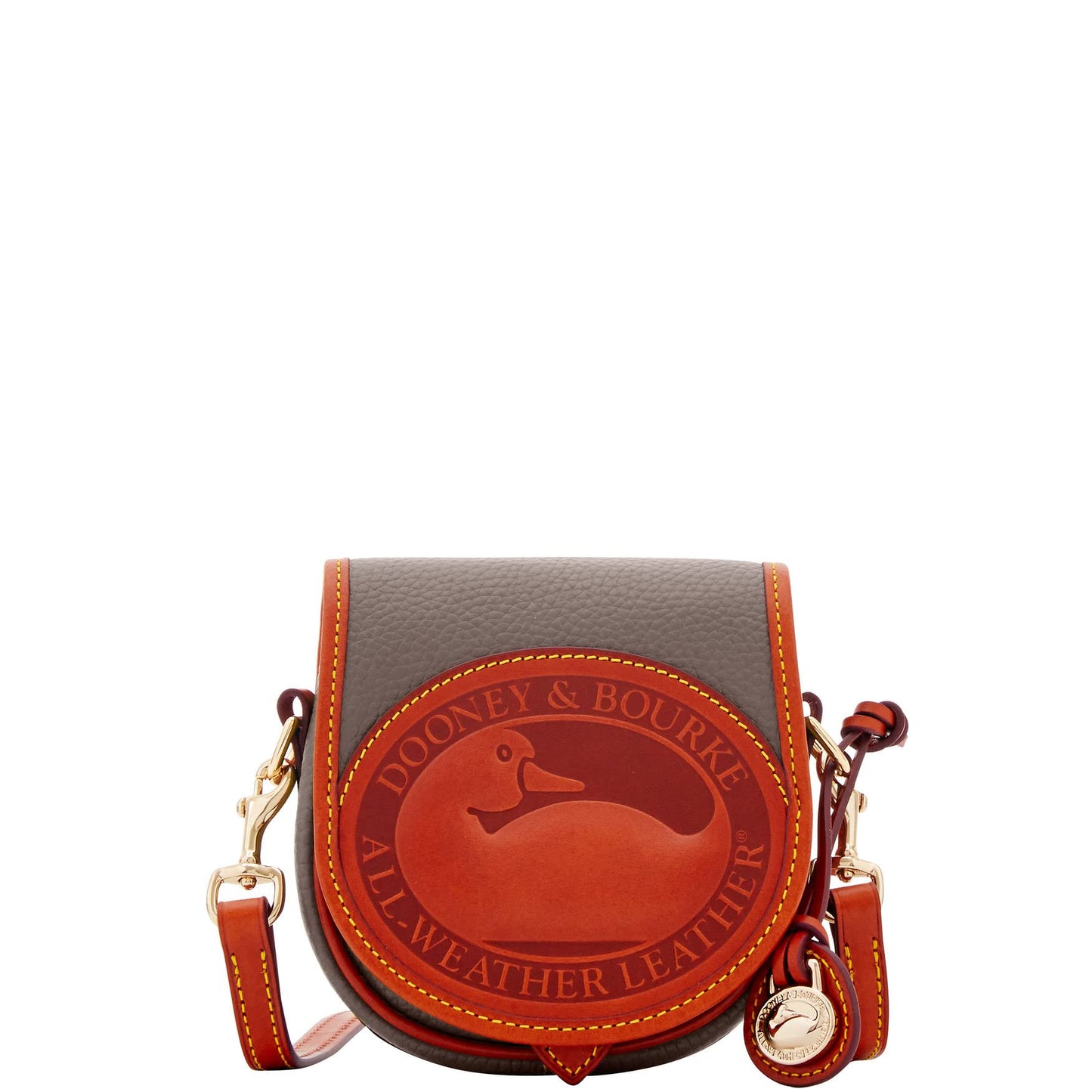 Dooney & Bourke Handbag, All Weather Leather 2 Duck Bag Crossbody - Taupe