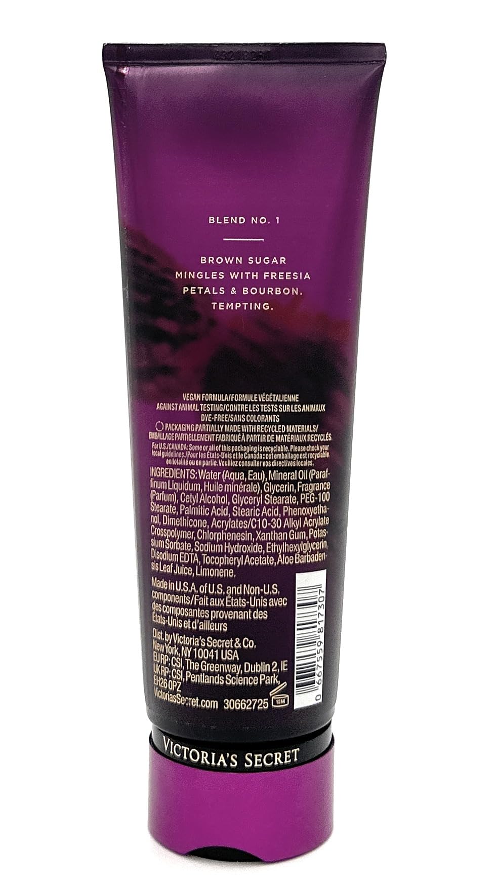 Victoria's Secret Fragrance Lotion Sultry Berry Bourbon 8.0 Fl Oz