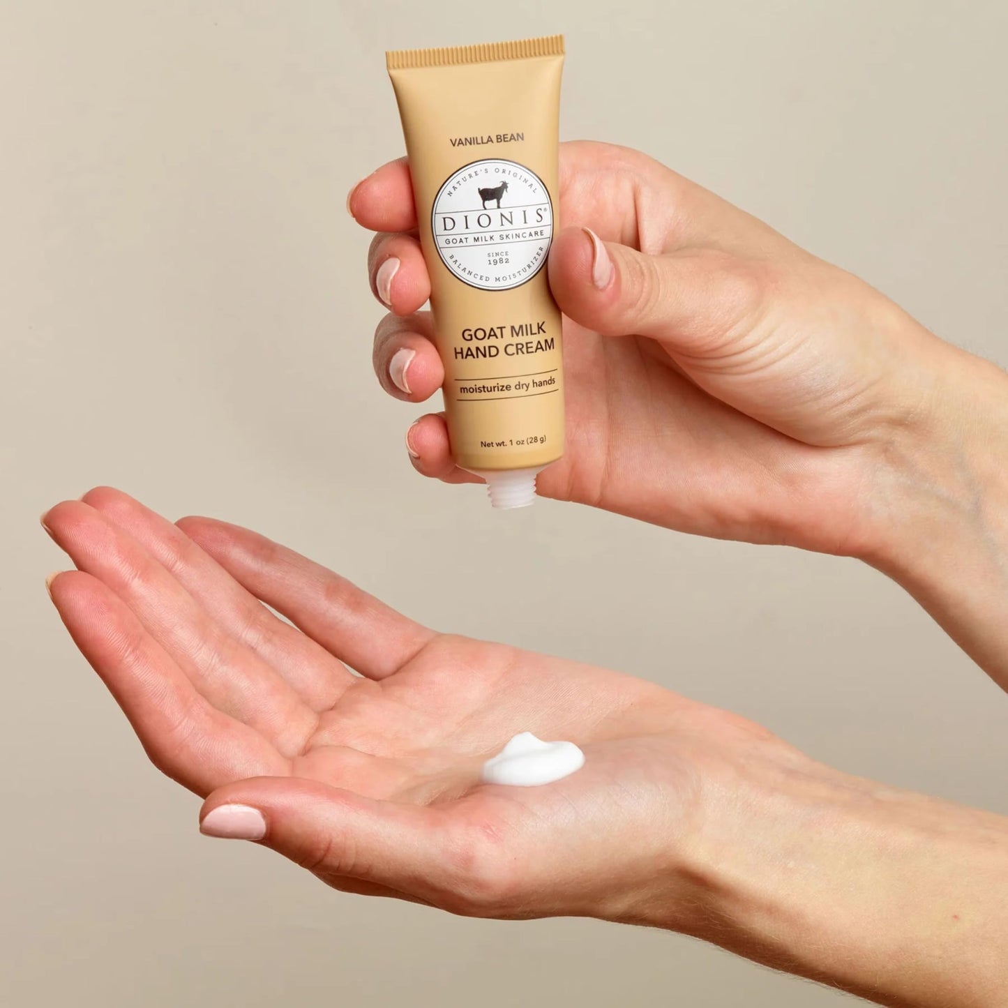 Dionis Goat Milk Skincare Hand Cream (Vanilla Bean, 1 oz)