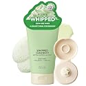 Flufie Whipped Facial Cleanser with Hyaluronic Acid & Green Tea - Deep Hydration & Gentle Pore Care - Dermatologist Tested, Anti-Aging, Korean Skin