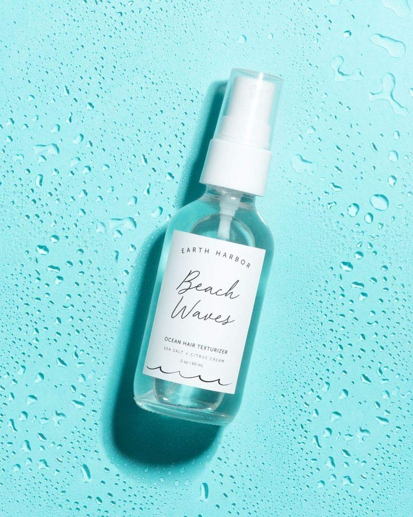 Earth Harbor BEACH WAVES Ocean Hair Texturizer, Sea Salt Spray for Beachy Texture Volume and Body, Lightweight Hydration with Oil Control, Fine Mist