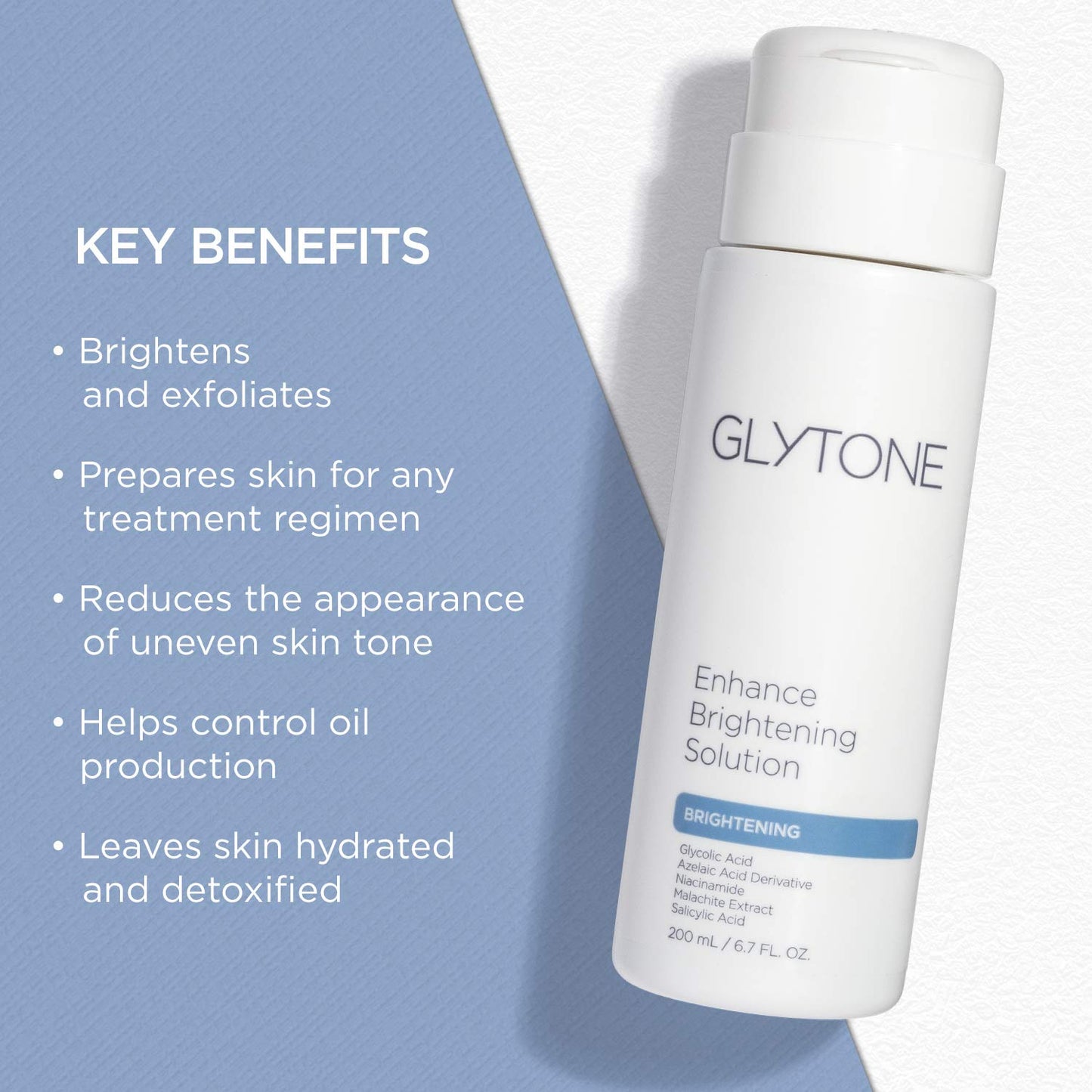 Glytone Enhance Brightening Solution | Brighten & Exfoliate with Glycolic Acid, Azelaic Acid Derivative, Niacinamide & Malachite Extract | Exfoliating