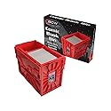 BCW Short Comic Book Bin | Holds 150 Comics | Stackable Plastic Storage | Acid-Free Organizer | Red, Single