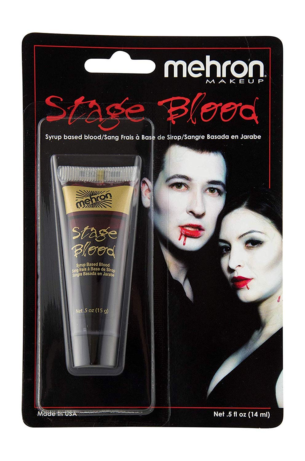 Mehron Makeup Stage Blood (.5 Ounce) (Bright Arterial)
