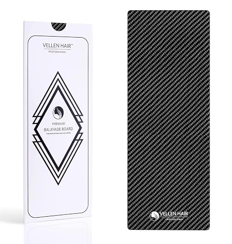 VELLEN HAIR Professional Carbon Fiber Foil/Balayage Board, Extra Light Hair Color board (Black, 5.1" x 13.8" inch)