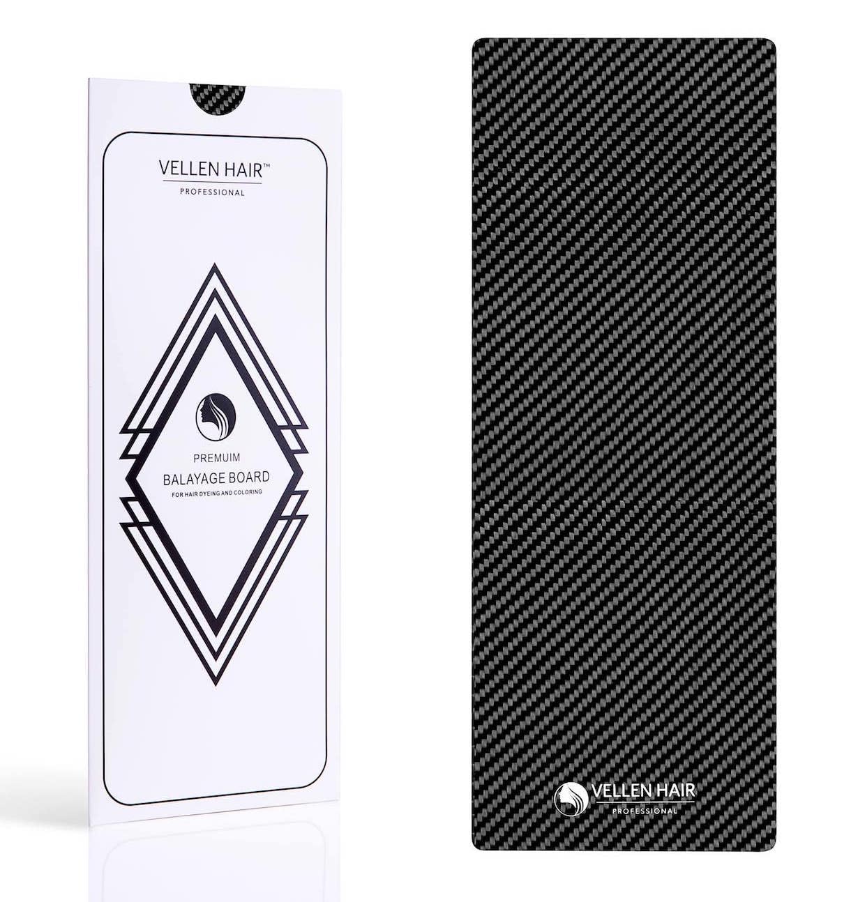 VELLEN HAIR Professional Carbon Fiber Foil/Balayage Board, Extra Light Hair Color board (Black, 5.1" x 13.8" inch)